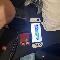 nintendo switch oled with extras