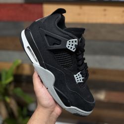 Jordan 4 Black Canvas 