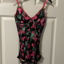 RARE Victoria’s Secret Cherry Pinup Garter Slip