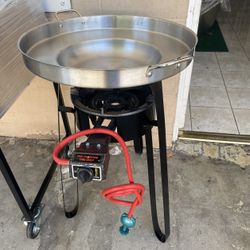 Disco Grande De Accero Con Base I Quemador Nuevo 3 Pcs