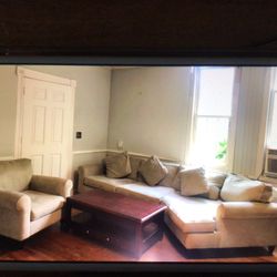 Sofa And Loveseat And Table