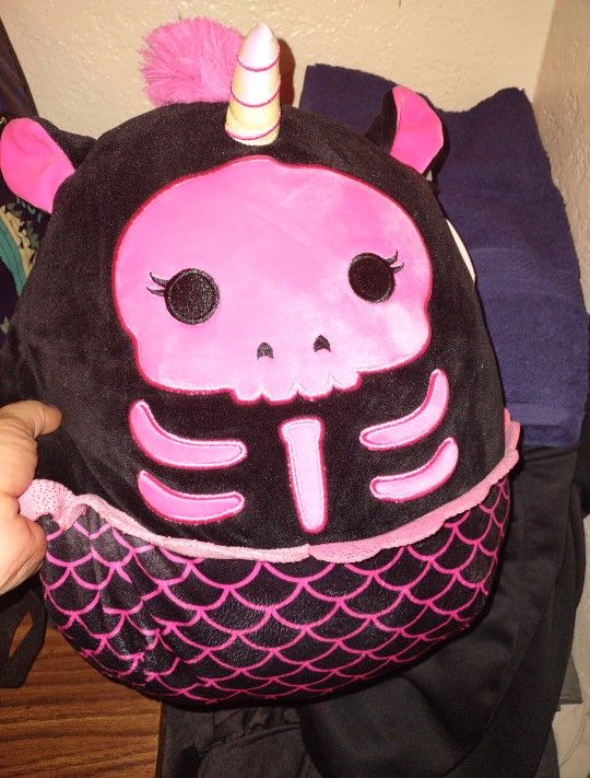 Halloween Squishmallow Geli 2022 Skeleton Mermaid Unicorn