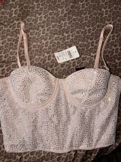 BRAND NEW Windsor Diamond Embellished Crop Top 