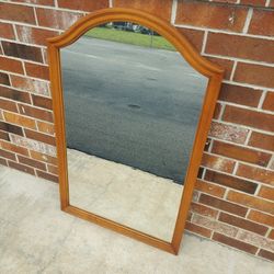 Large Arch Top High Quality Maple Frame Mirror 🪞.