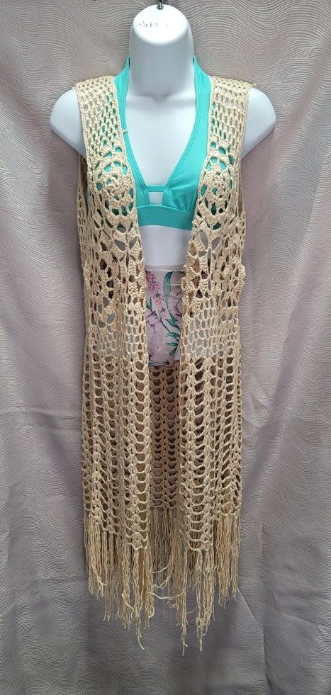 Bathing Suit Crochet Boho Beach Cover Up