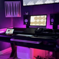 Recording Studio Desk Three Rows Rack mount