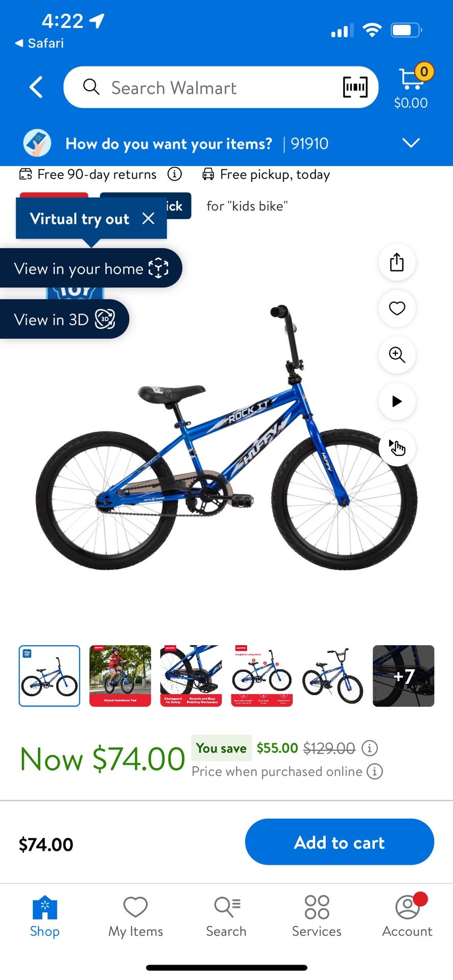 Huffy 20 Inch Bike