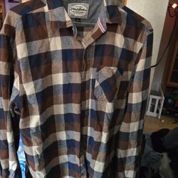 Flag And Anthem Size Large Mens Flannel 
