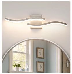 Modern LED Wave Vanity Wall Light