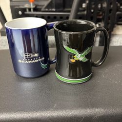 NFL Seahawks & Eagles Mug