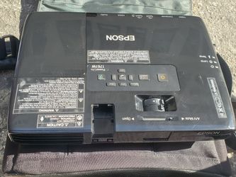 Epson PowerLite 1761W Projector — WXGA, Wireless, HDMI — Like New with Case