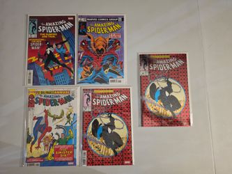 AMAZING SPIDER-MAN #300 FACSIMILE REGULAR + FOIL VARIANT SET MCFARLANE 2023 NM- comic book lot