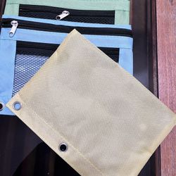 OU120123 Binder Fabric Pencil Pouch
