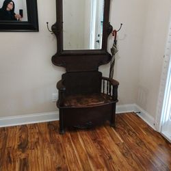 Antique Hall Tree 