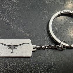 James Avery Sterling Silver Longhorn Keychain