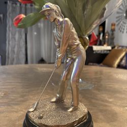 Golf Player Statue