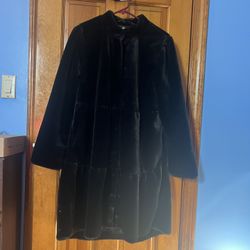 Women’s Faux Fur Long Coat Medium 