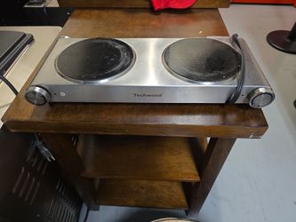 Techwood Double Burner Electric Cooktop - Countertop