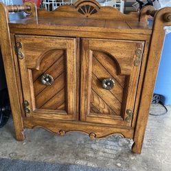 Cabinet With Mirror And Wine Rack