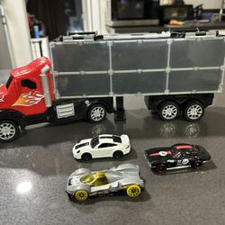 Cargo Truck Toy Cars Included 