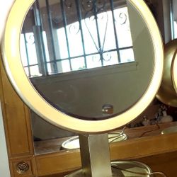 Vanity Brass Mirror: