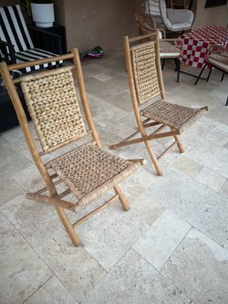 Bamboo chairs