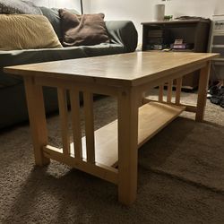 Light Wood Coffee Table