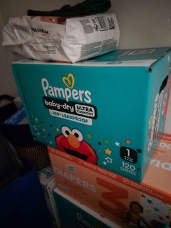Pampers Size 1 Diapers 120 Count