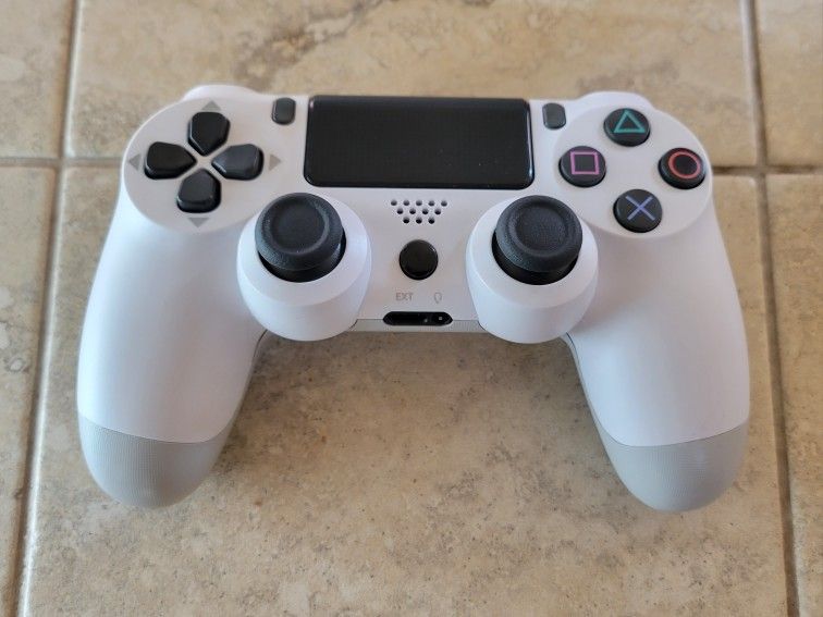 PS4 Controller - White - Playstation 4 Joystick - PS3 - Playstation 3 - Wireless - Bluetooth - Android - Apple IOS - Steam - Tesla