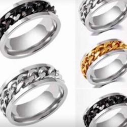 Men’s Brand New Spinner Titanium Band, Wedding Band 
