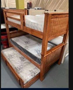 Bunk Beds Twin Twin Twin Pinewood Colors *****Madera 100% ****