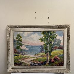 Oil Painting of Paradise Cove