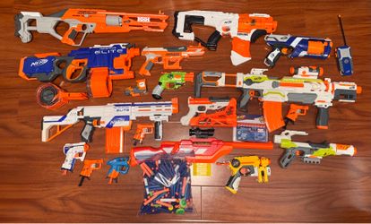 Nerf Gun Lot and Darts