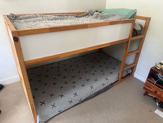 IKEA twin bunch bed -KURA Reversible bed, white/pine, Twin