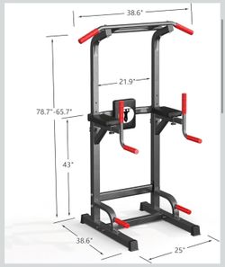 Power tower multi function gym equipment