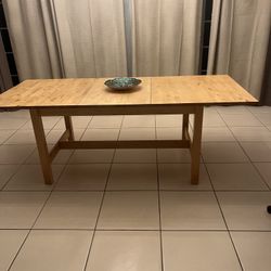 Dining Table No Chair Wood Excellent Condition Long 82 Wide 35 $190