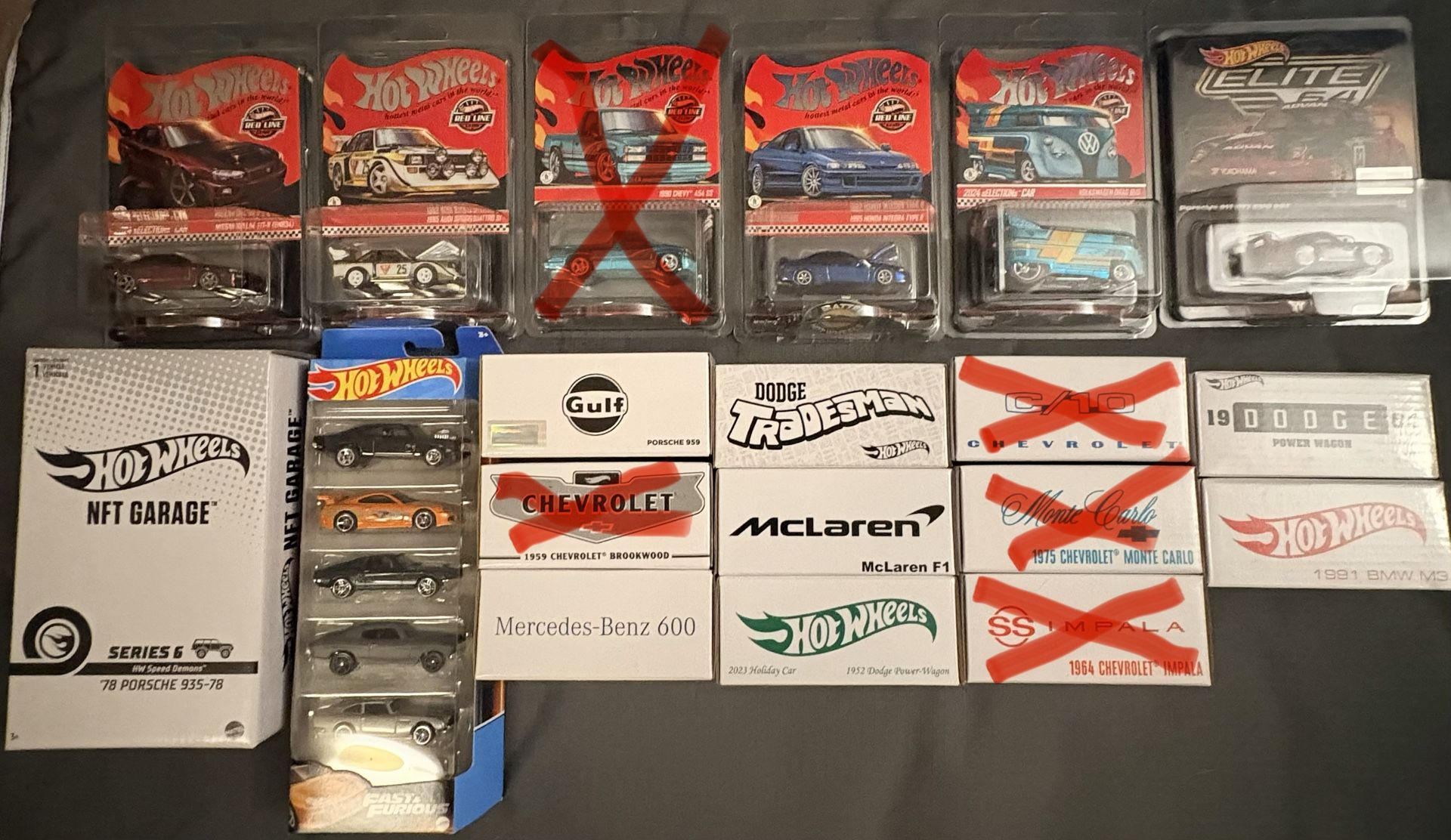 RLC Hot Wheels Lot 