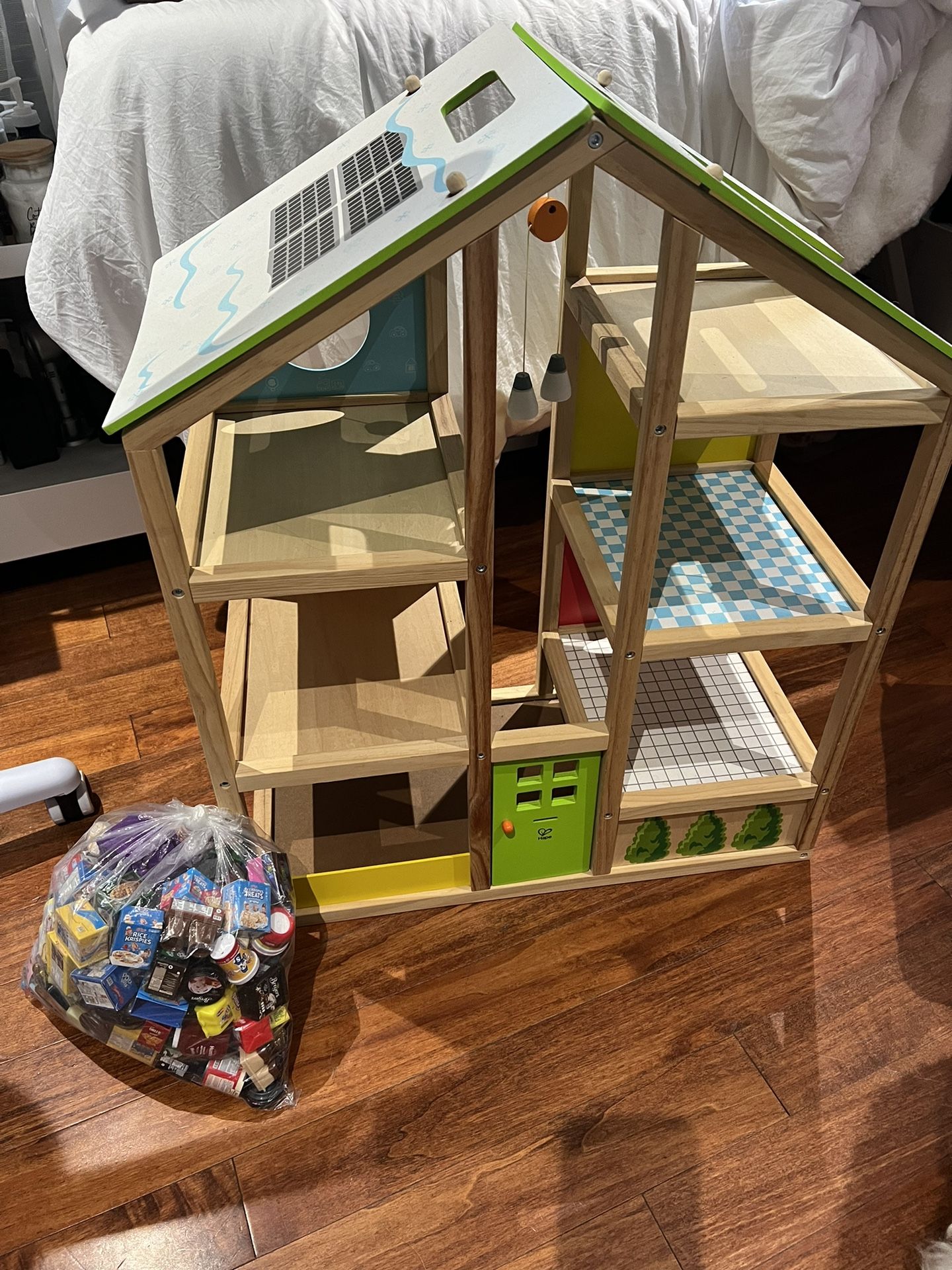 KIDS PLAYHOUSE W/ SHOPKINS MINI GROCERIES (LIKE NEW) - $70