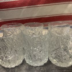 Vintage Heavy Glass $8.00 Each