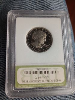 1980-S Susan Anthony Dollar PR70DCAM 