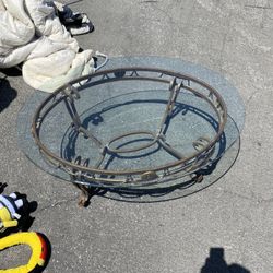 Glass Table Iron