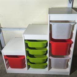 Ikea TROFAST Storage Organizer with Boxes