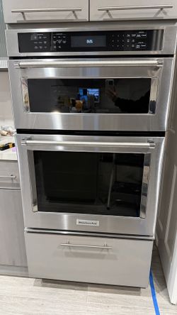 KitchenAid 30” Self-cleaning Microwave Wall Oven Combo (Originally $4800)