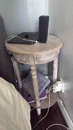 Light brown wooden night stand