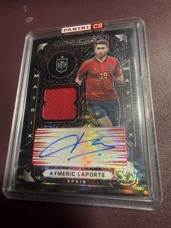 Panini Obsidian Aymeric Laporte Auto Patch Card