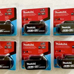 Makita BL1860B 18V LXT Lithium Ion 6.0 Ah Battery