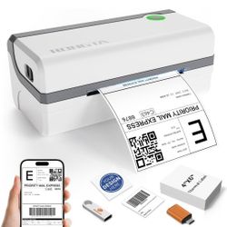 Rongta Bluetooth Thermal Shipping Label Printer, Wireless 4x6 Label Sticker Printer for Shipping Packages, Support Android, iPhone, PC, Tablets 