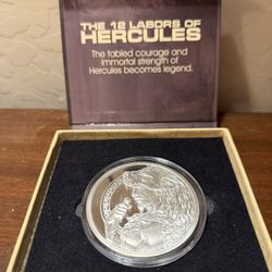 12 Laborers Of Hercules 5 Ounce Silver Round Coin Ltd Mint Of 500