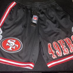  San Francisco 49ers Gold Rush Rivalry Shorts Adult mens size small stitched Rare new with tags 