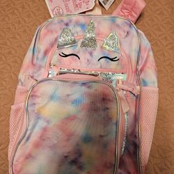 Love @ First Sight Fashion Sequin Unicorn  Backpack And Lunch Bag Set